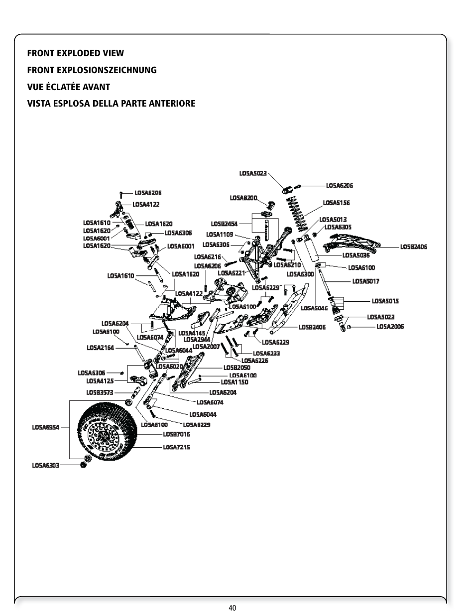 Losi LOSB0113 User Manual | Page 40 / 44