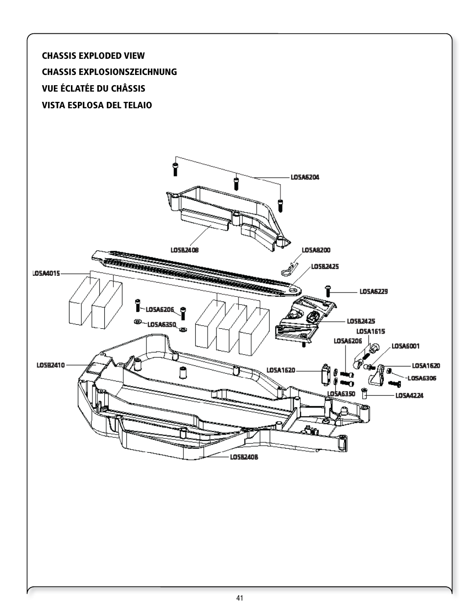 Losi LOSB0113 User Manual | Page 41 / 44