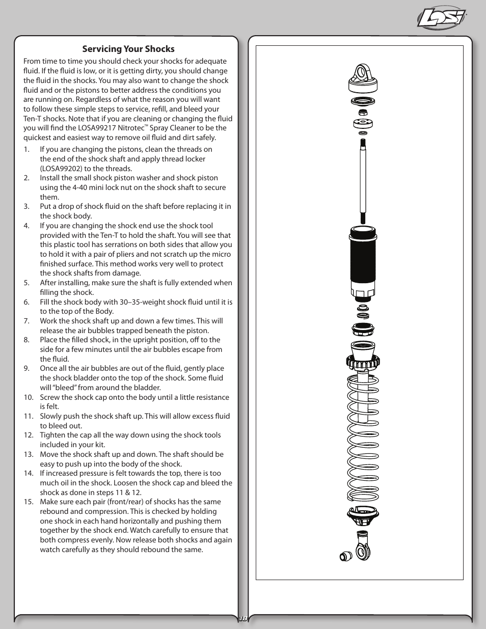 Losi LOSB0126 User Manual | Page 18 / 24