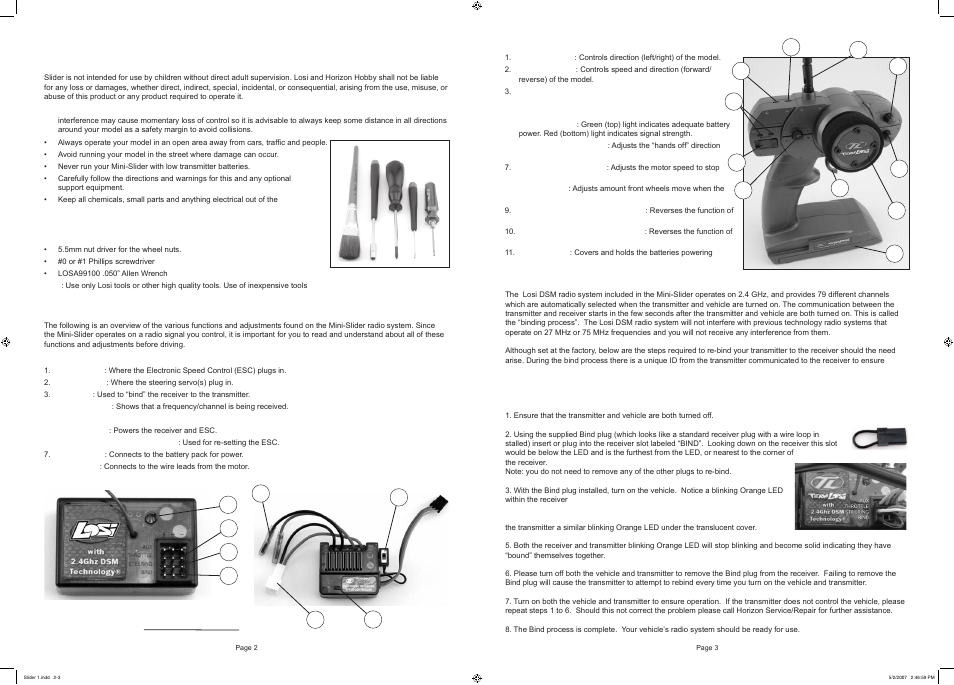 Losi LOSB0205 Manual User Manual | Page 2 / 5