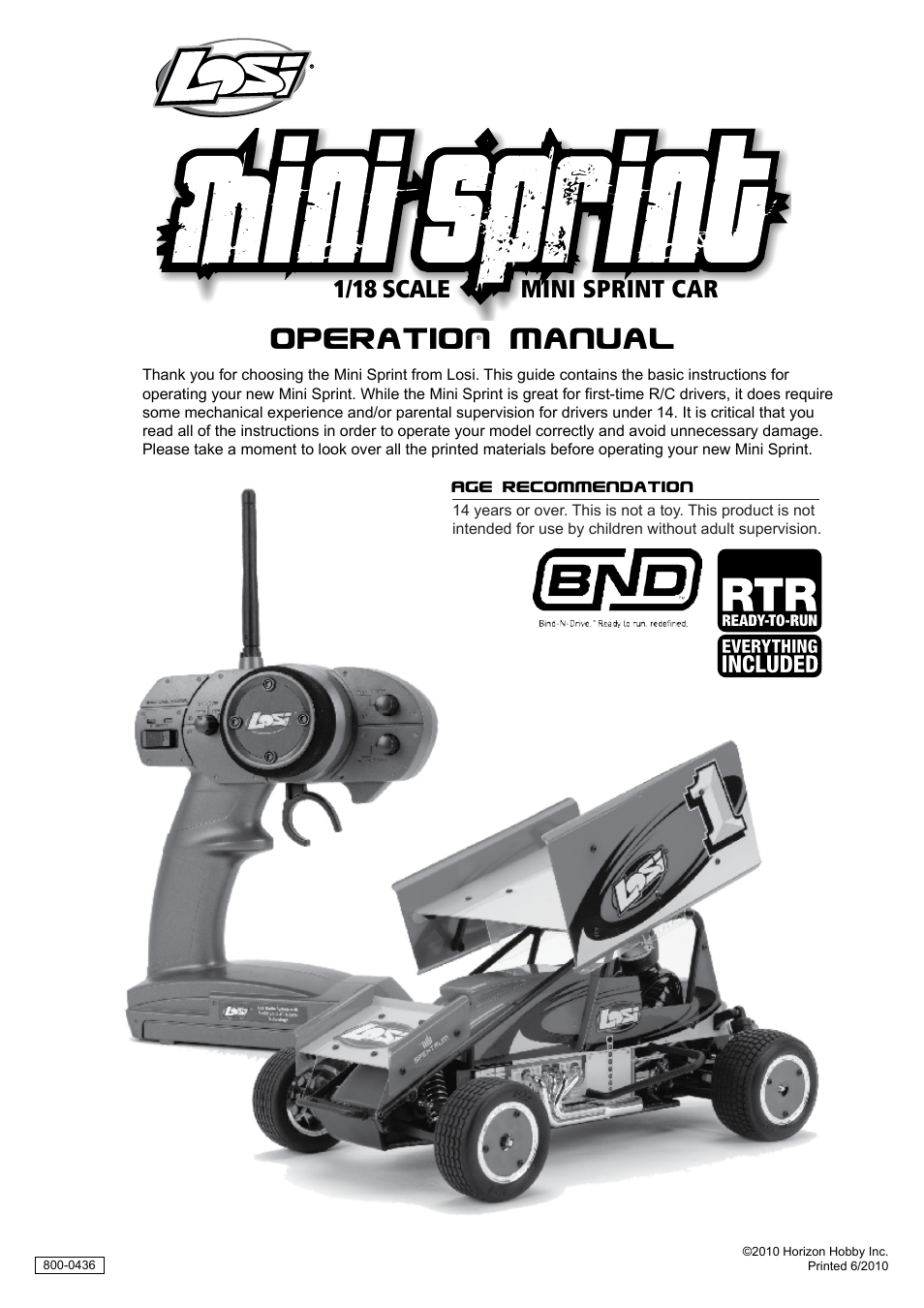 Losi LOSB0206BD Manual User Manual | 16 pages