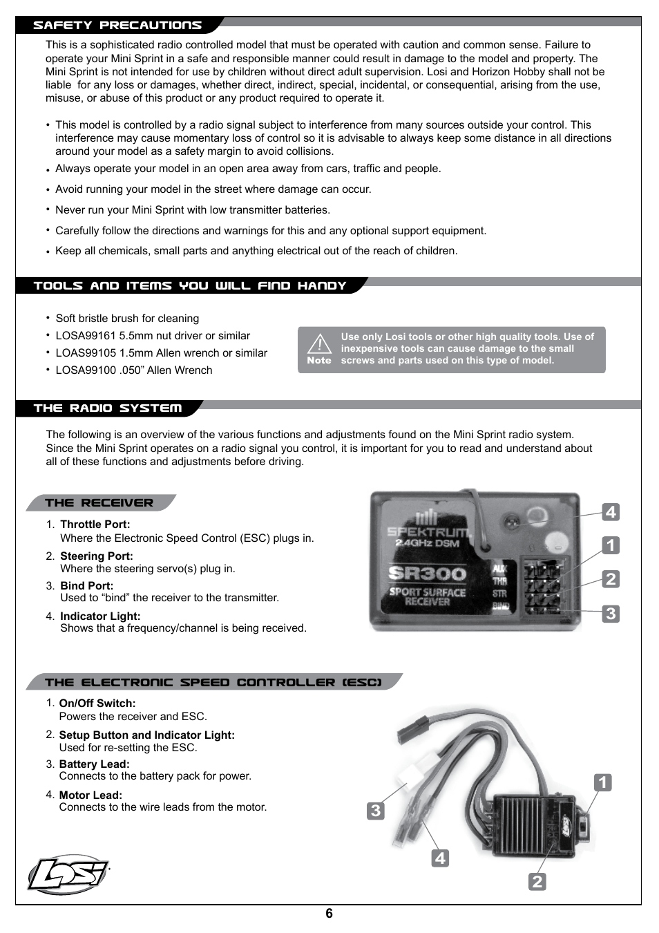 Losi LOSB0206BD Manual User Manual | Page 6 / 16