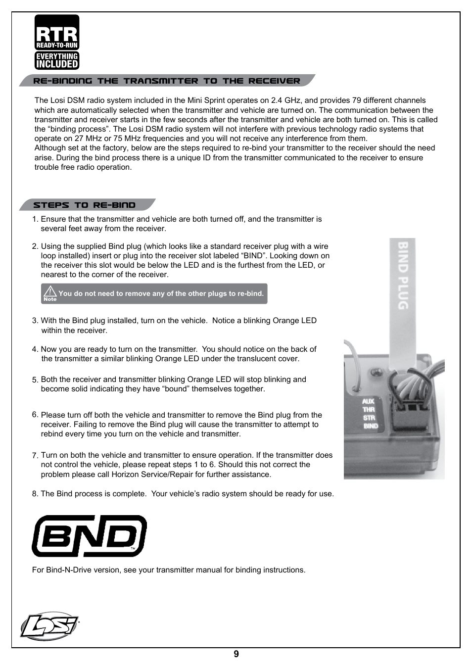 Losi LOSB0206BD Manual User Manual | Page 9 / 16