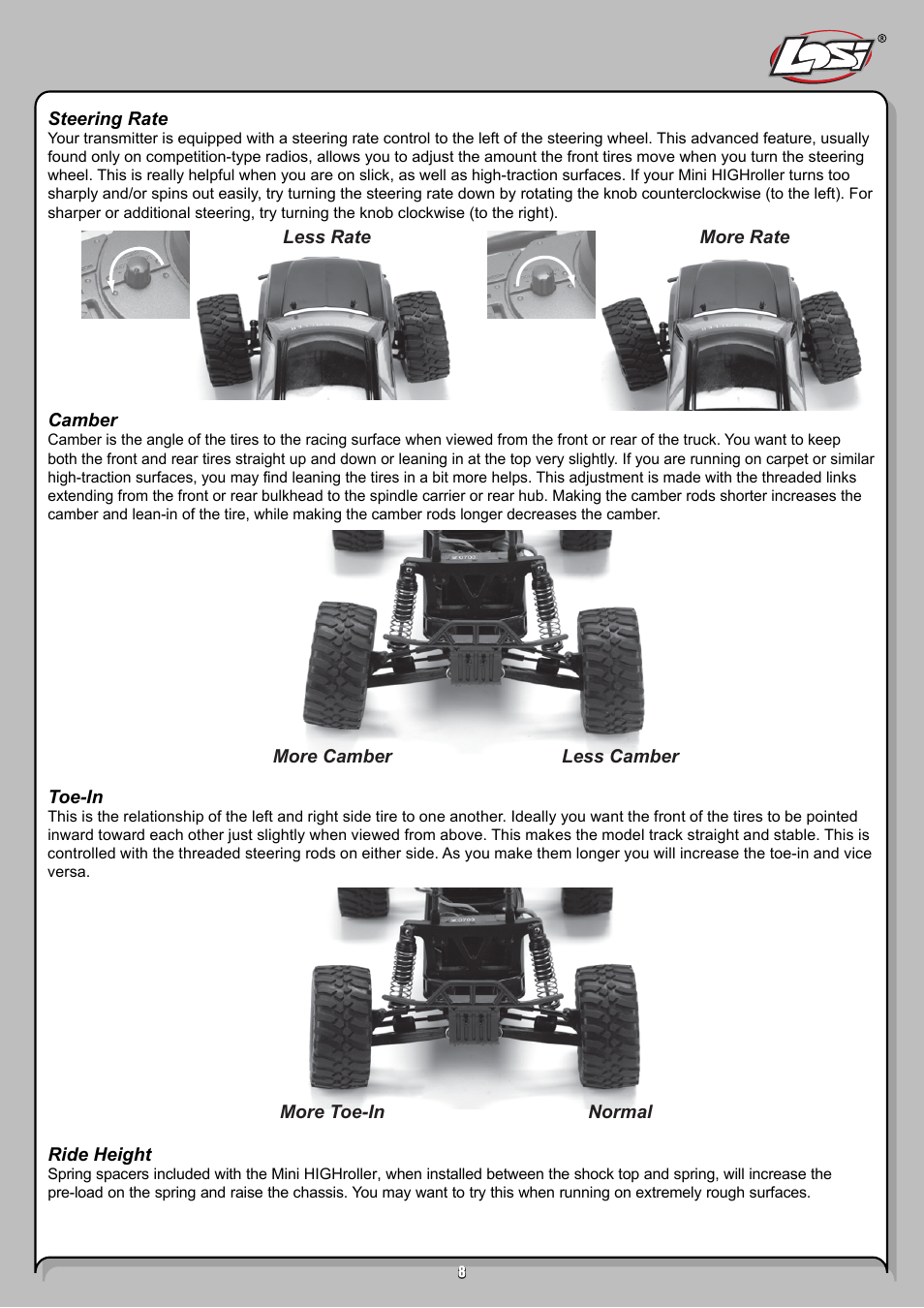 Losi LOSB0207 User Manual | Page 8 / 20