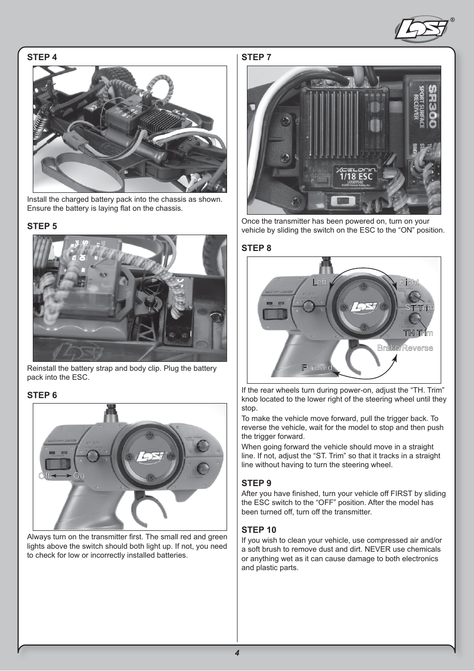 Losi LOSB0208BD User Manual | Page 4 / 15