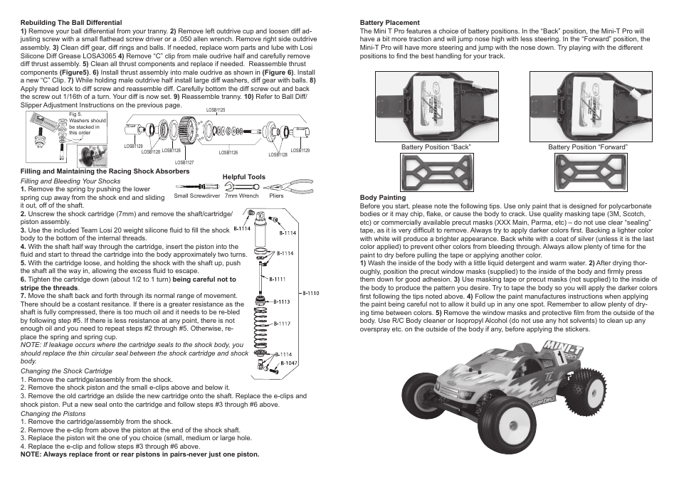 Losi LOSB0210 User Manual | Page 4 / 5