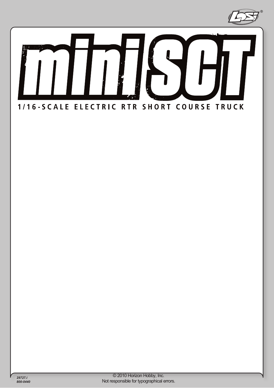 Losi LOSB0211 User Manual | Page 18 / 18