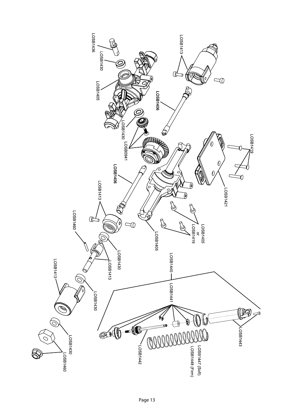 Losi LOSB0222BD Manual User Manual | Page 13 / 16