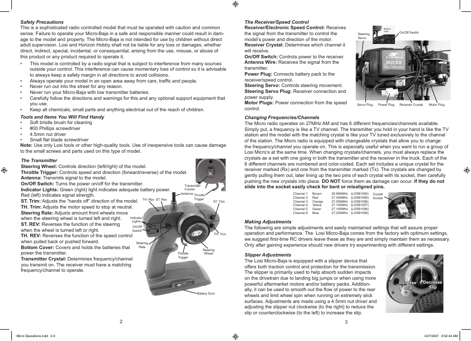 Old full micro-baja-operations-guide 2.pdf | Losi LOSB0232 User Manual | Page 2 / 5