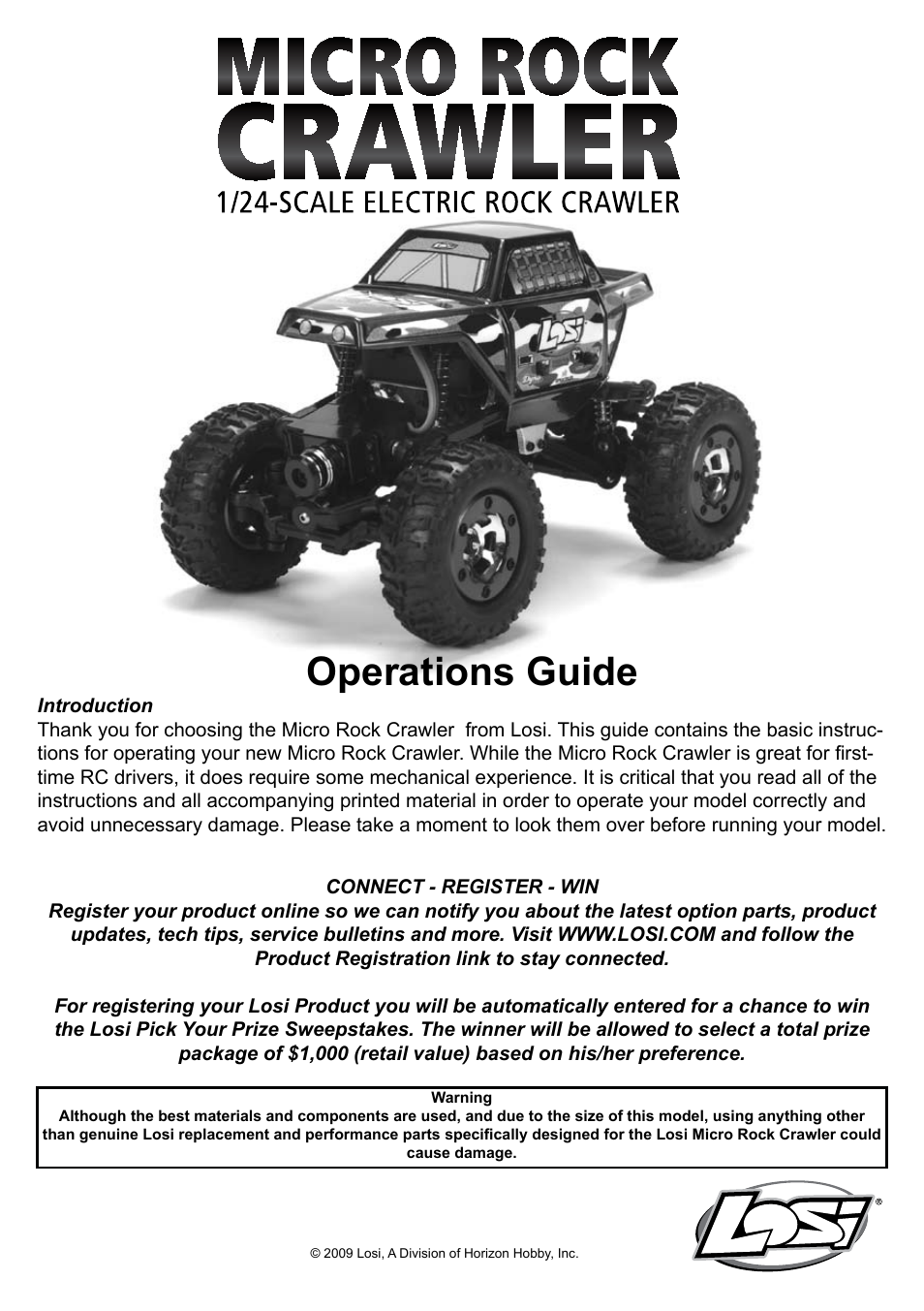 Losi LOSB0236BD User Manual | 12 pages