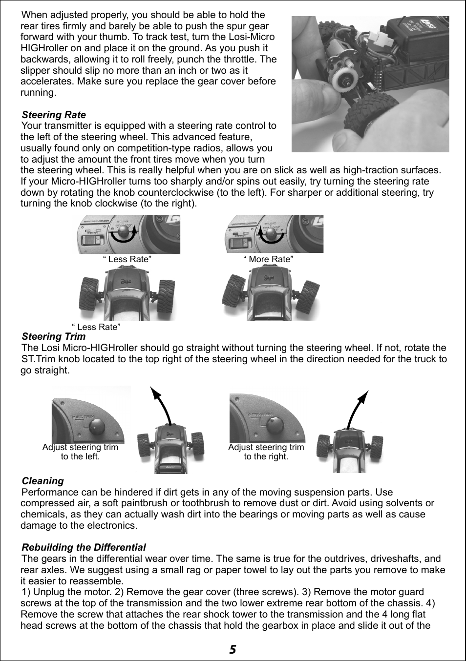 Operations guide, Troubleshooting guide, Service/repair | 65 4 3 getting started, 21/36-scale electric ready-to-run lifted truck, Declaration of conformity | Losi LOSB0237 User Manual | Page 5 / 12