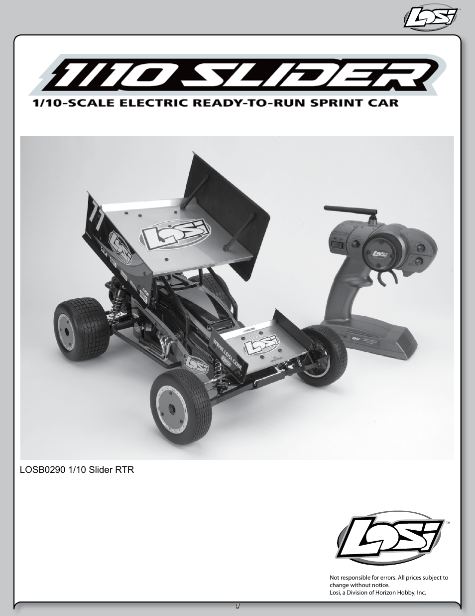 Losi LOSB0290 User Manual | 32 pages