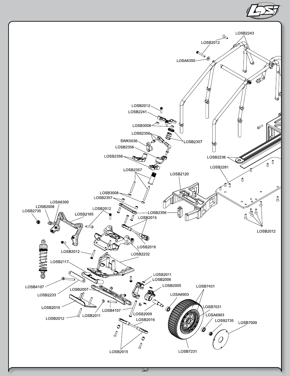 Losi LOSB0290 User Manual | Page 26 / 32