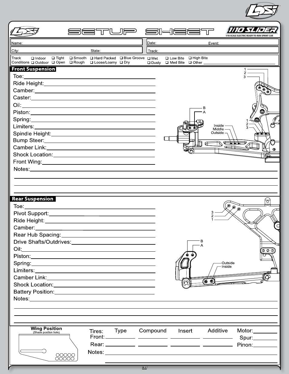 Losi LOSB0290 User Manual | Page 31 / 32