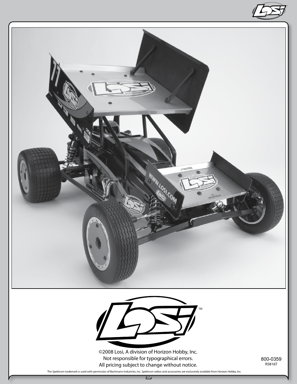 Losi LOSB0290 User Manual | Page 32 / 32