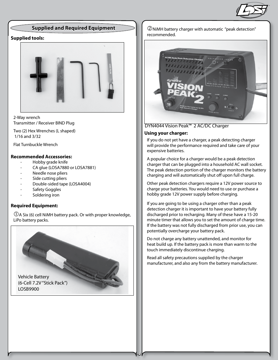 Losi LOSB0290 User Manual | Page 4 / 32