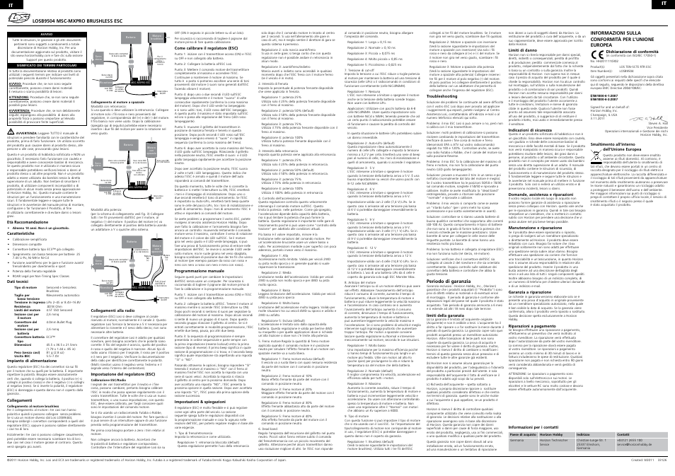 Losi LOSB9504 User Manual | Page 4 / 4