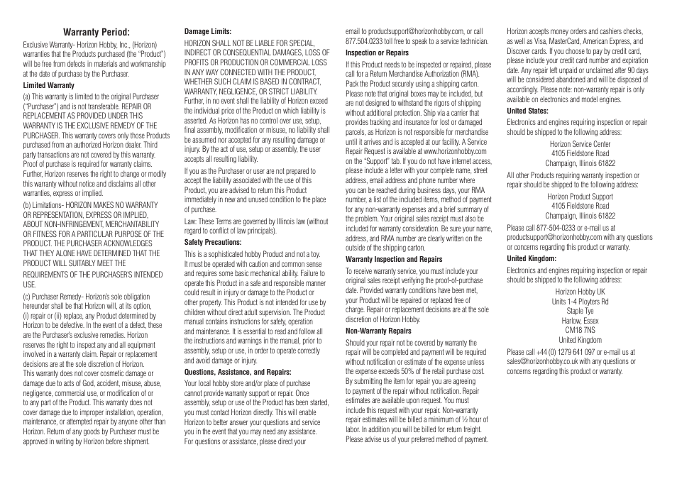 Losi LOSR2201 User Manual | Page 3 / 4