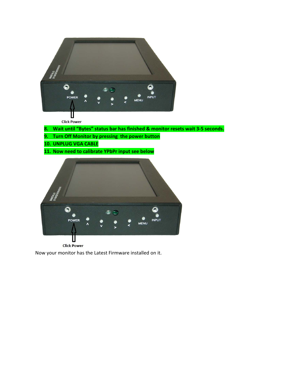 Manhattan LCD HD089C Firmware Upgrade Instructions User Manual | Page 5 / 8