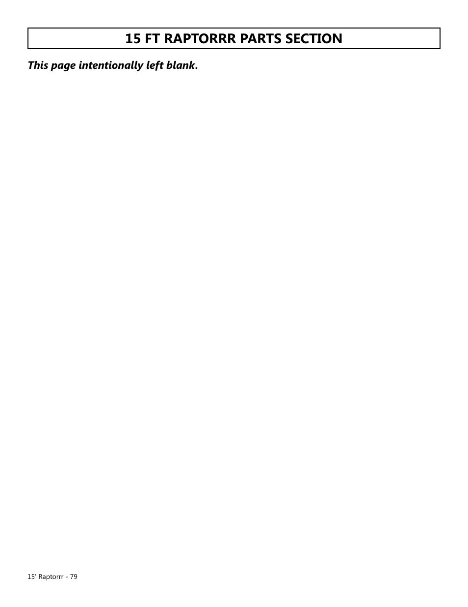 Modern AG 15' Raptor User Manual | Page 79 / 99