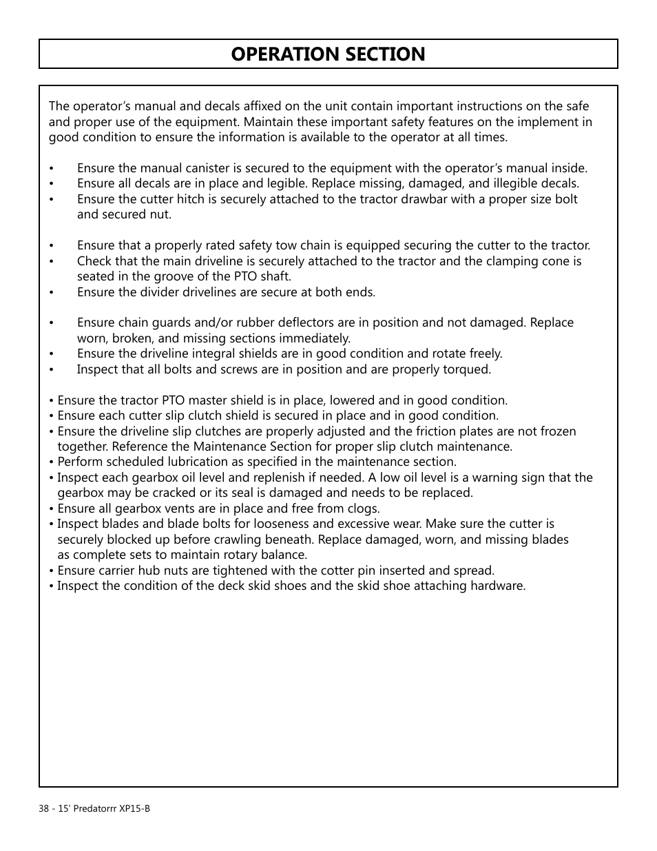 Modern AG 15' Predator - Bondioli User Manual | Page 38 / 111