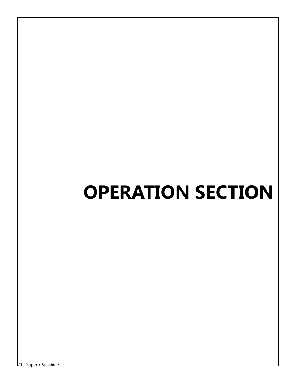Modern AG Super Sunshine User Manual | Page 20 / 71