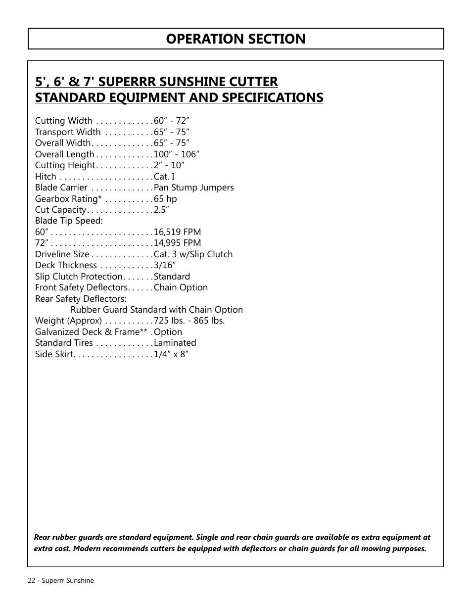 Modern AG Super Sunshine User Manual | Page 22 / 71