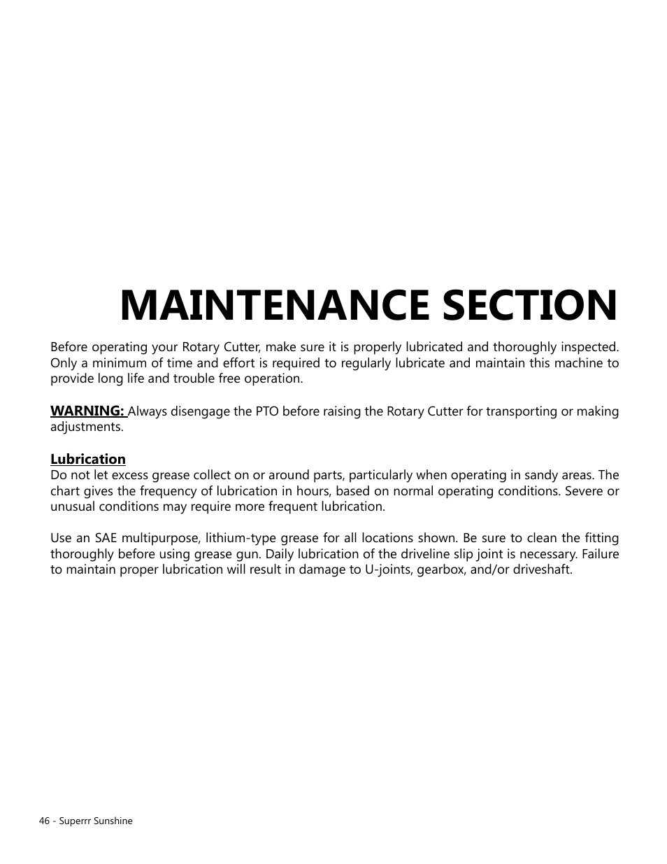 Modern AG Super Sunshine User Manual | Page 46 / 71