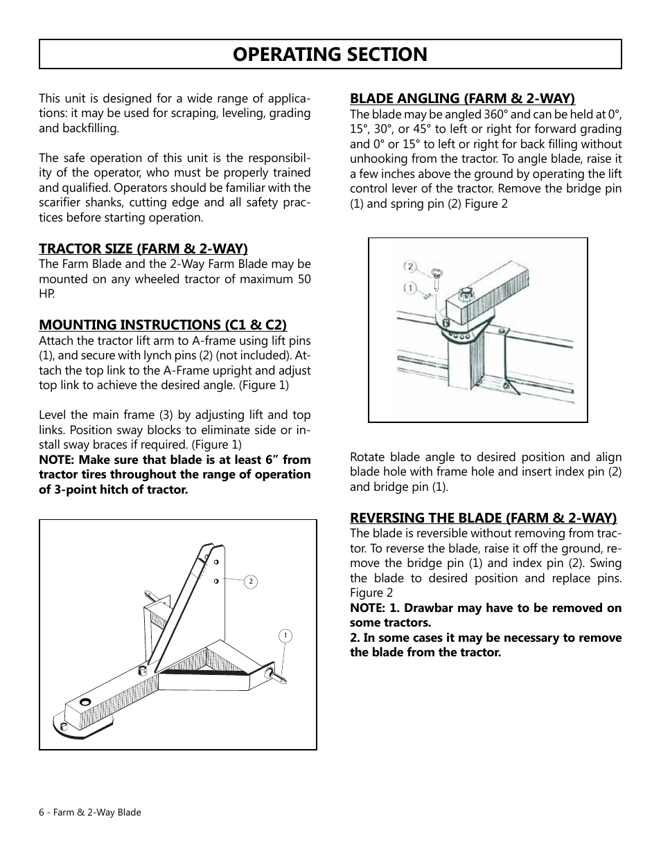 Modern AG Farm Blade User Manual | Page 6 / 12