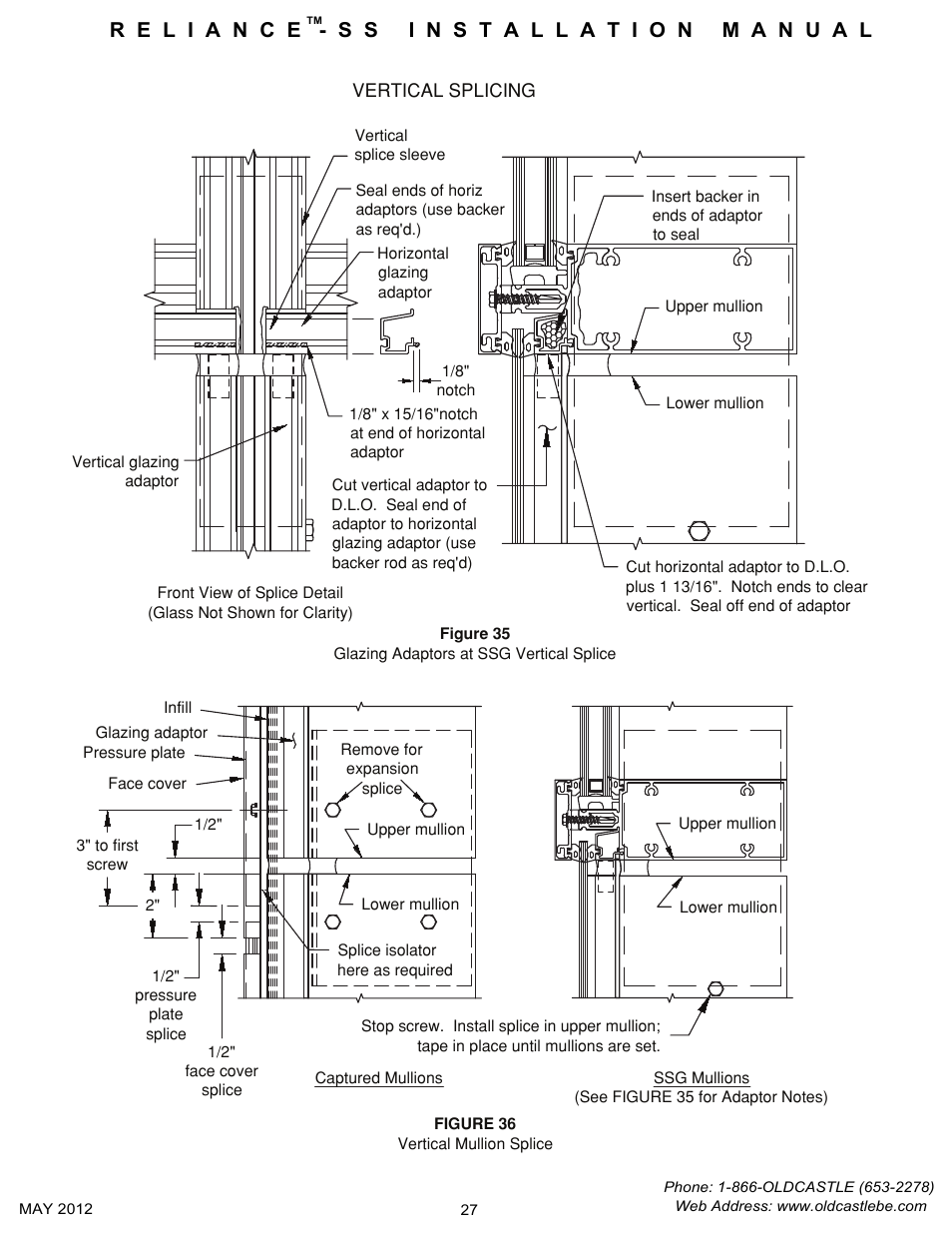 Vertical-splicing | Oldcastle BuildingEnvelope Reliance-SS User Manual | Page 30 / 47