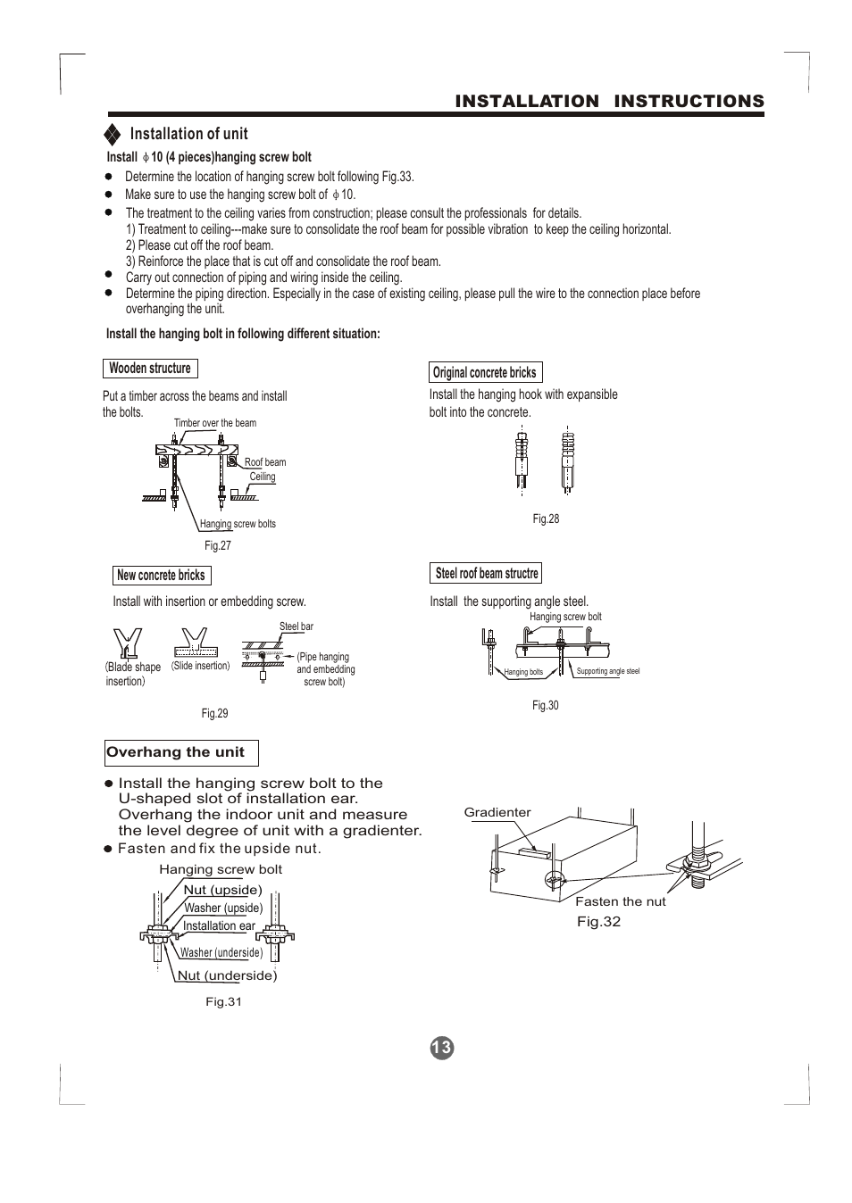 Т³гж 14, 13 installation instructions, Installation of unit | Pridiom Condenser Installation Manual User Manual | Page 14 / 33