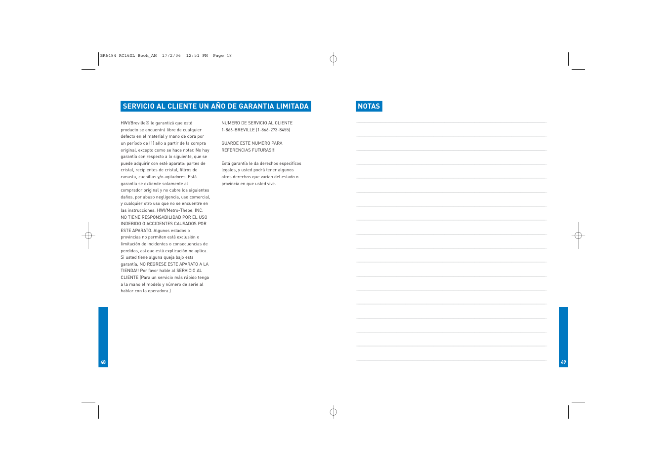 Breville RC16XL User Manual | Page 25 / 26