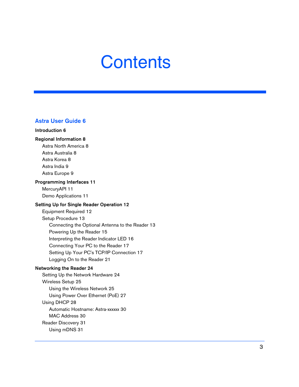 ThingMagic Astra User Manual | Page 3 / 75