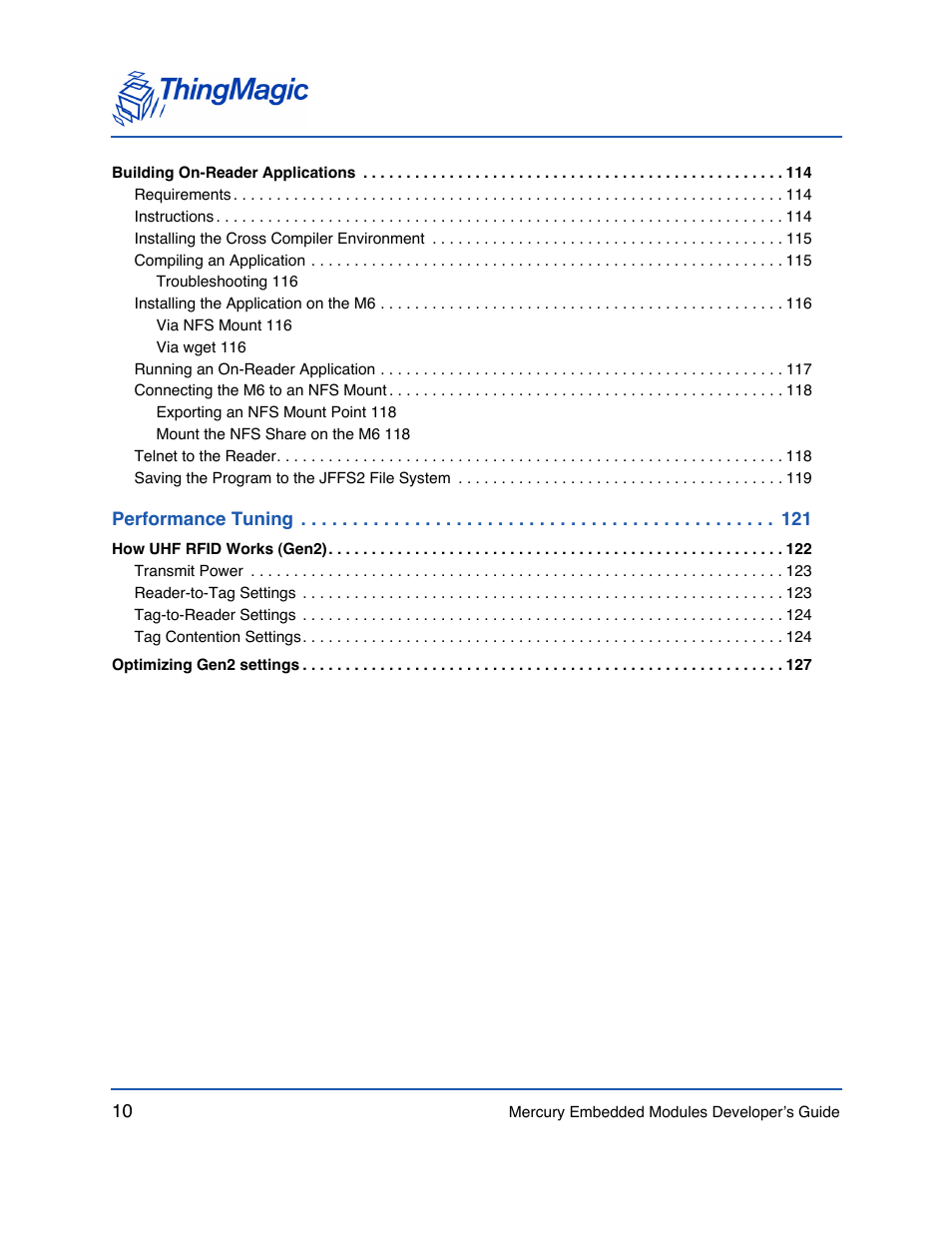 ThingMagic Mercury API v1.23.0 User Manual | Page 10 / 128