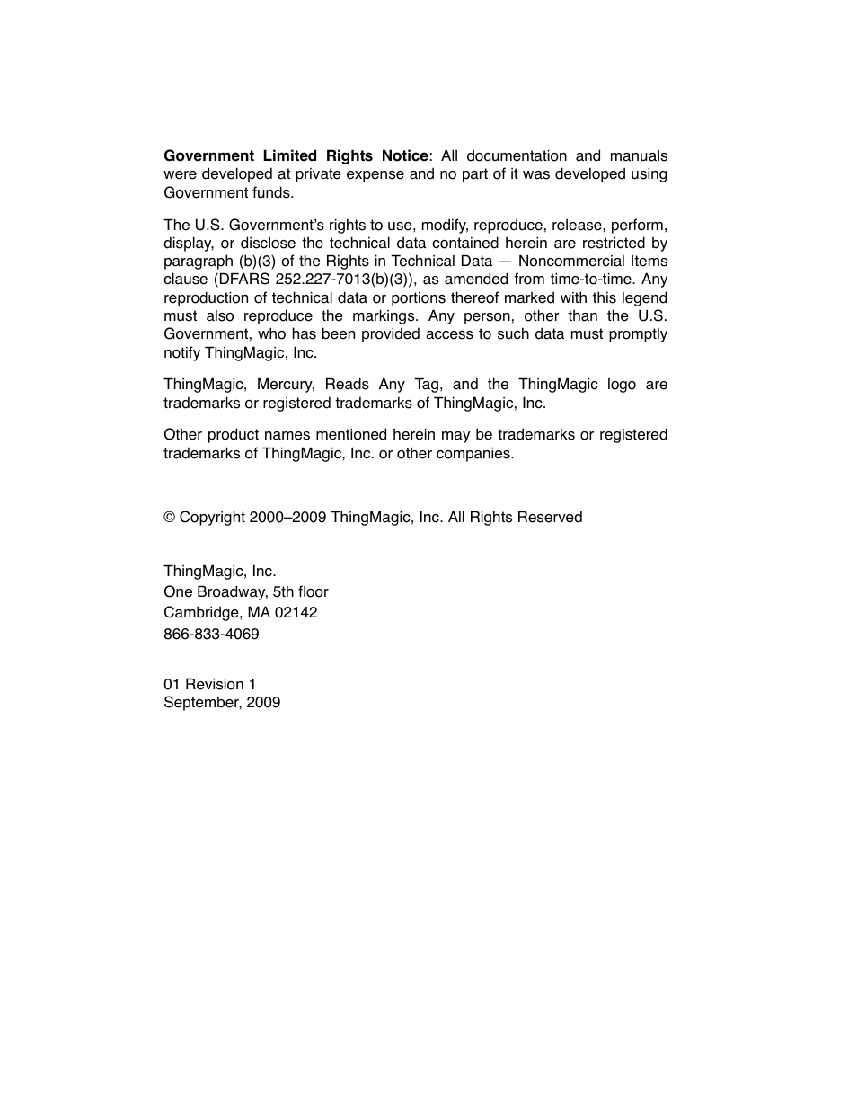 ThingMagic M5e User Manual | Page 2 / 21
