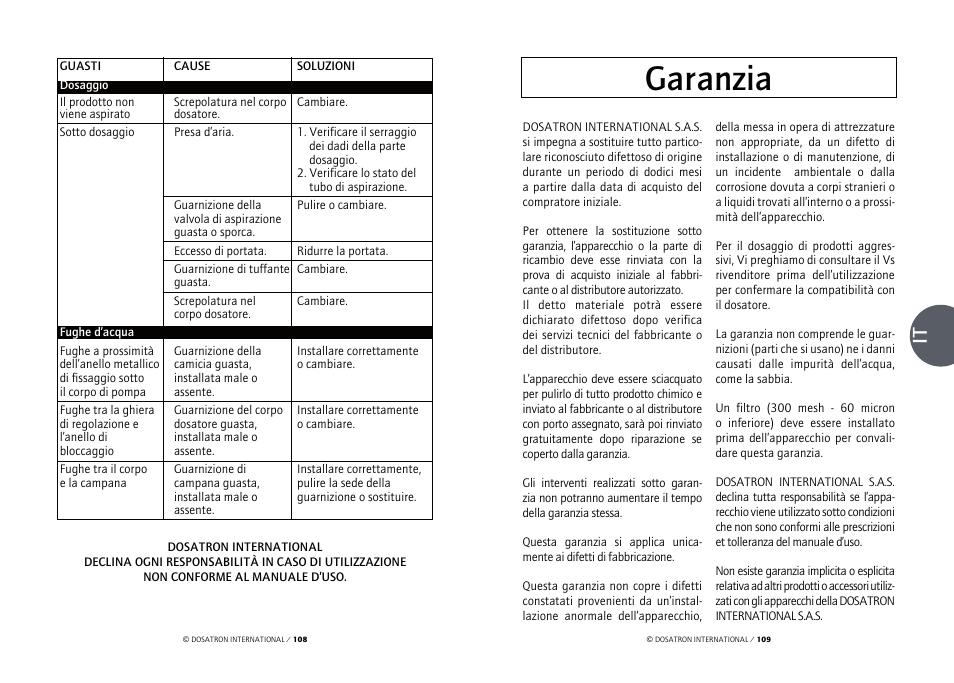 Garanzia | Vetter Accessories Tents User Manual | Page 56 / 101