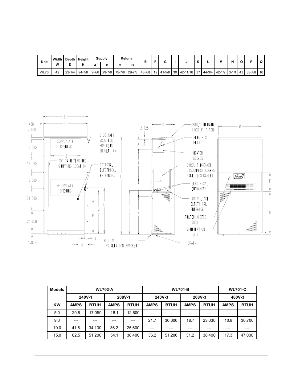 Bard WL702-A User Manual | Page 5 / 21