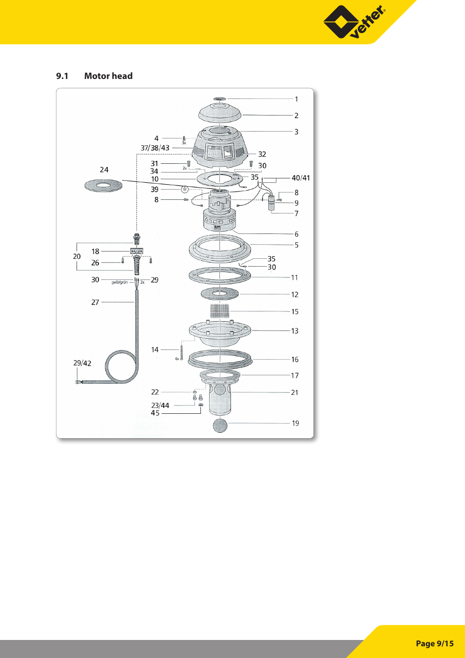 Vetter Oil water debris aspirator User Manual | Page 9 / 30