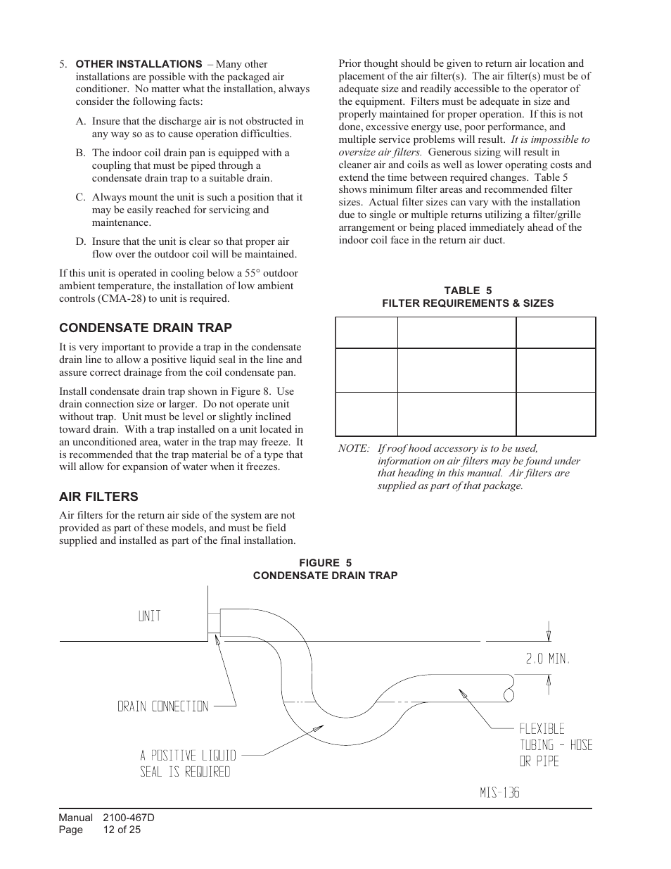 Bard Single Package air Conditioners PA13241-A User Manual | Page 12 / 25
