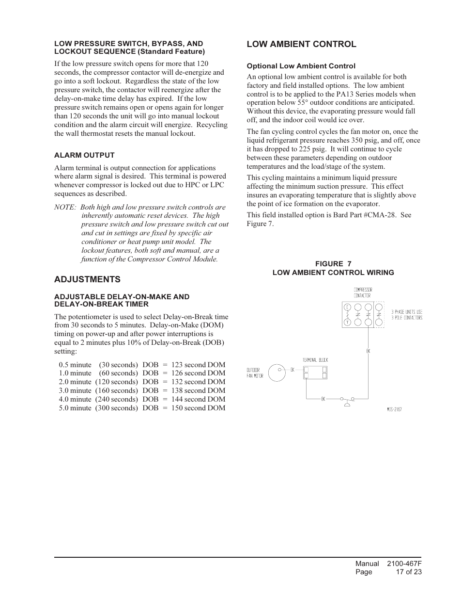 Bard Single Package Air Conditioners PA13482-A User Manual | Page 17 / 23