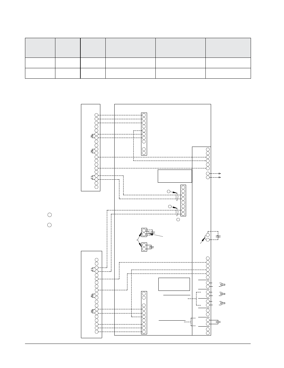 Table 1, Ac unit 1, Unit 2 | Unit 1 | Bard SOLID STATE DUAL UNIT LEAD/LAG CONTROLLER for use with H-Series Wall Mount Air Conditioners MV4000 User Manual | Page 16 / 31