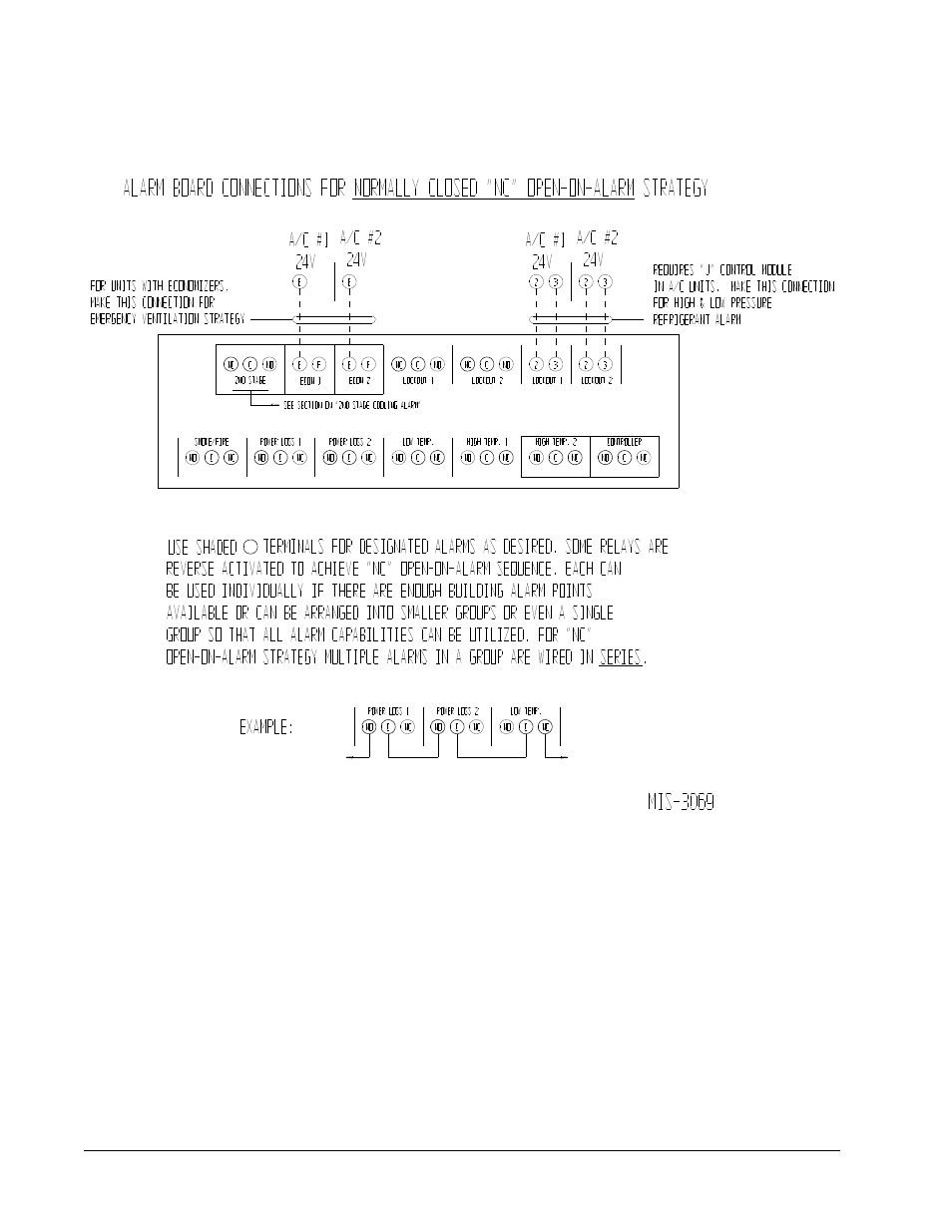 Bard SOLID STATE DUAL UNIT LEAD/LAG CONTROLLER for use with H-Series Wall Mount Air Conditioners MV4000 User Manual | Page 26 / 31