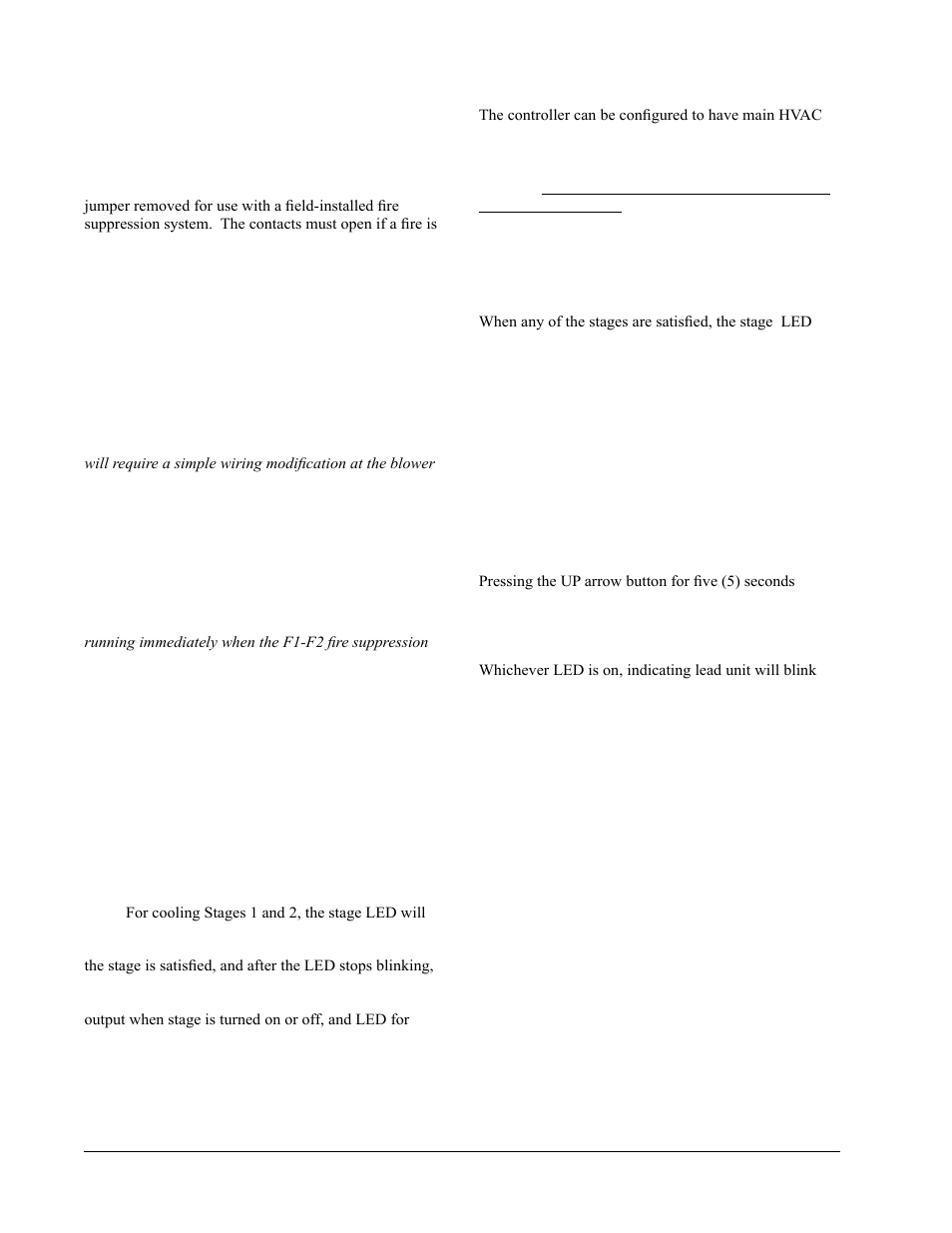 Bard SOLID STATE DUAL UNIT LEAD/LAG CONTROLLER for use with H-Series Wall Mount Air Conditioners MV4000 User Manual | Page 8 / 31