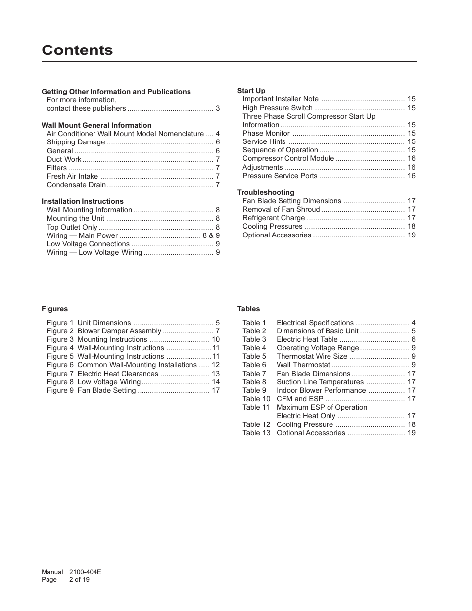 Bard 2100-404E User Manual | Page 2 / 19