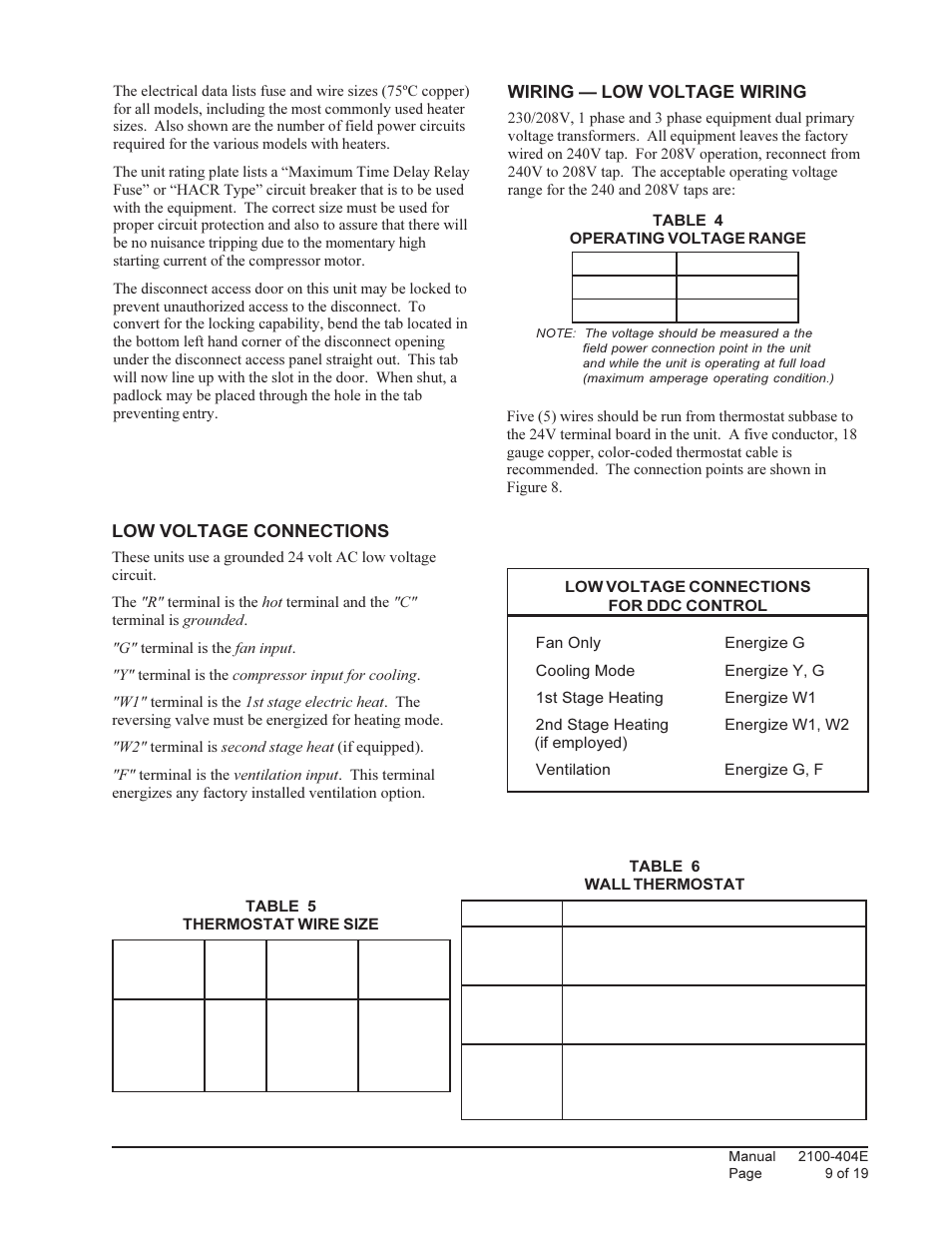 Bard 2100-404E User Manual | Page 9 / 19