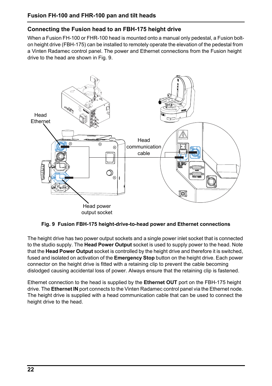 Vinten Radamec Fusion FHR-100 User Manual | Page 24 / 44