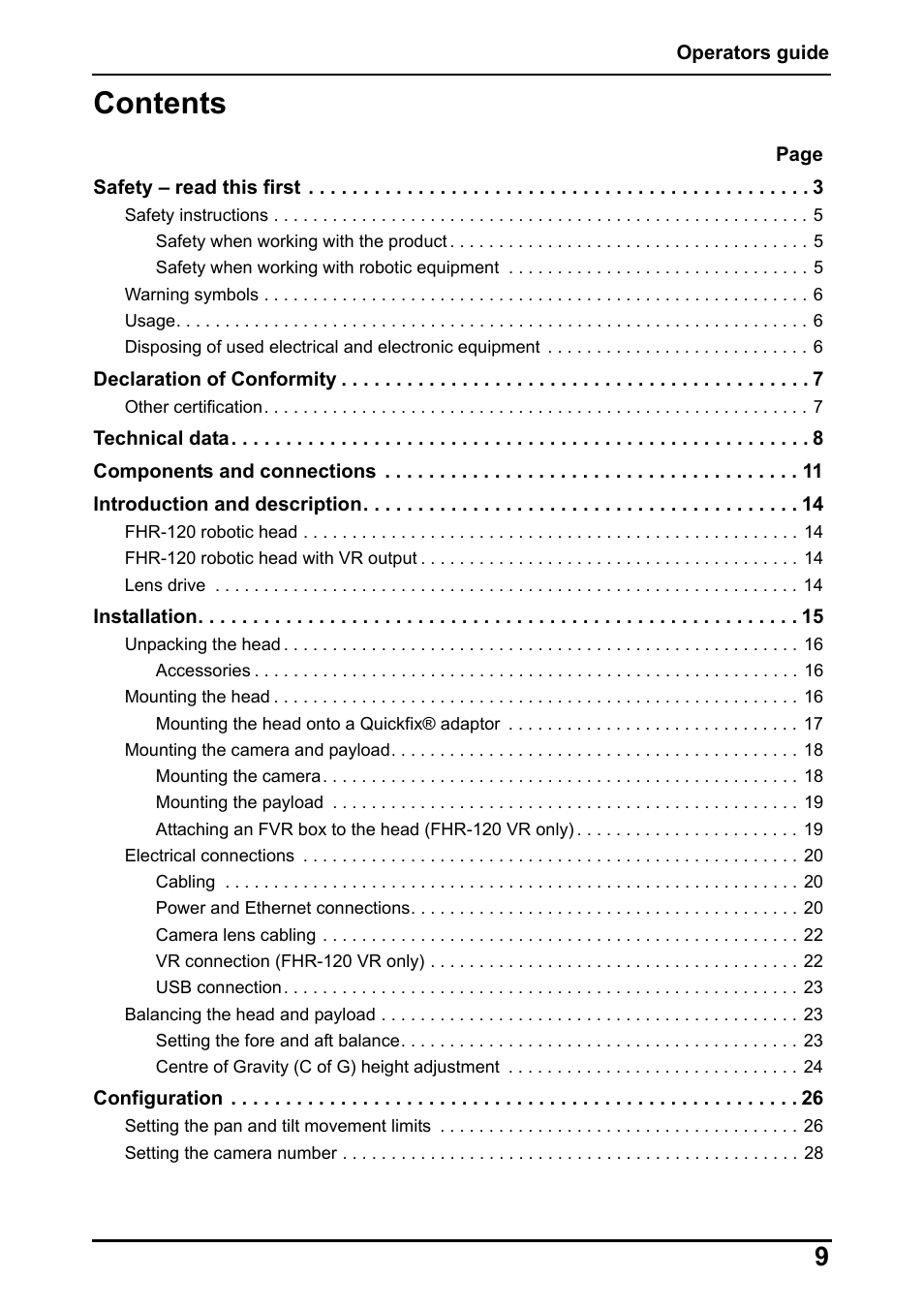 Vinten Radamec Fusion FHR-120 User Manual | Page 11 / 40