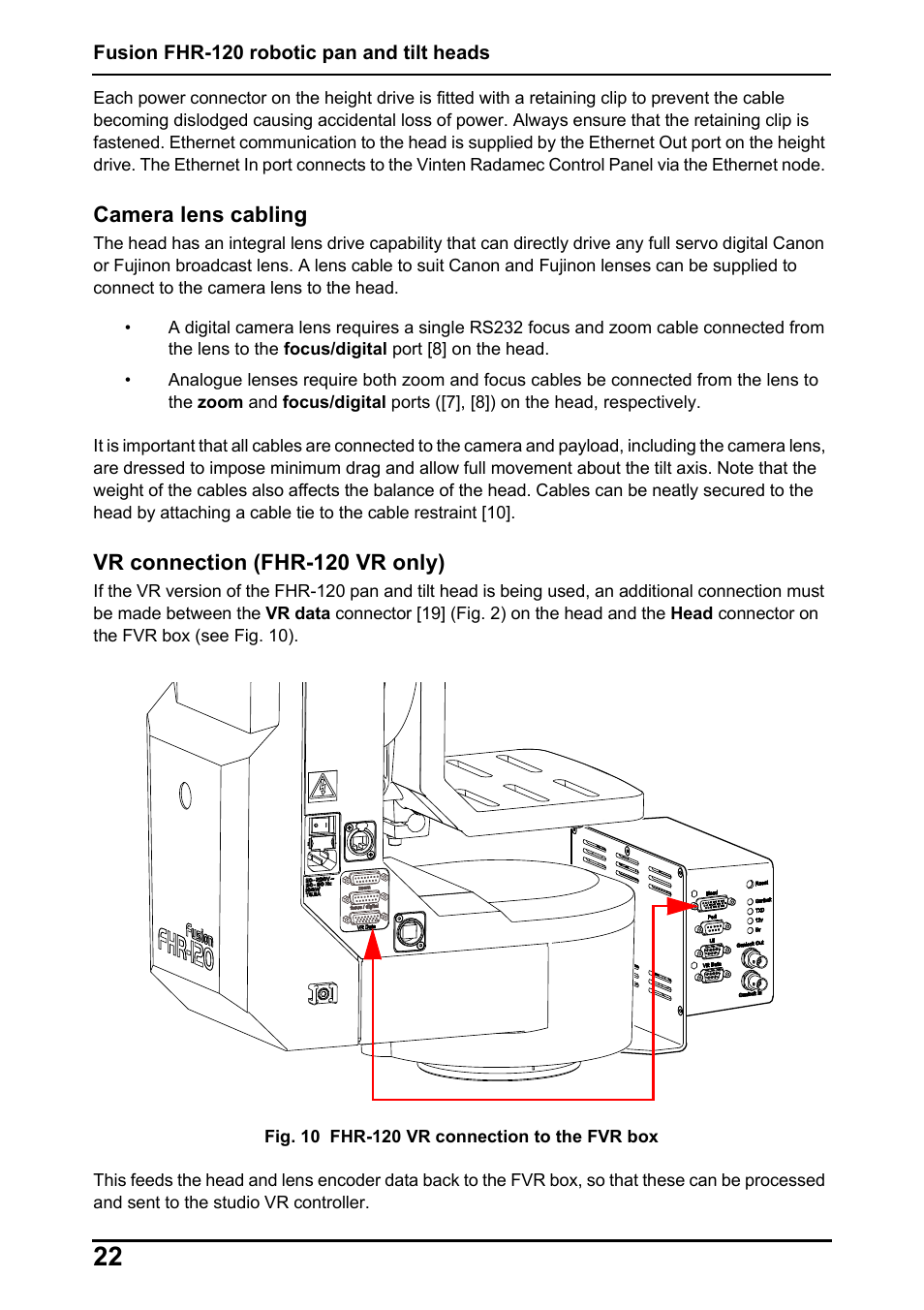 Vinten Radamec Fusion FHR-120 User Manual | Page 24 / 40