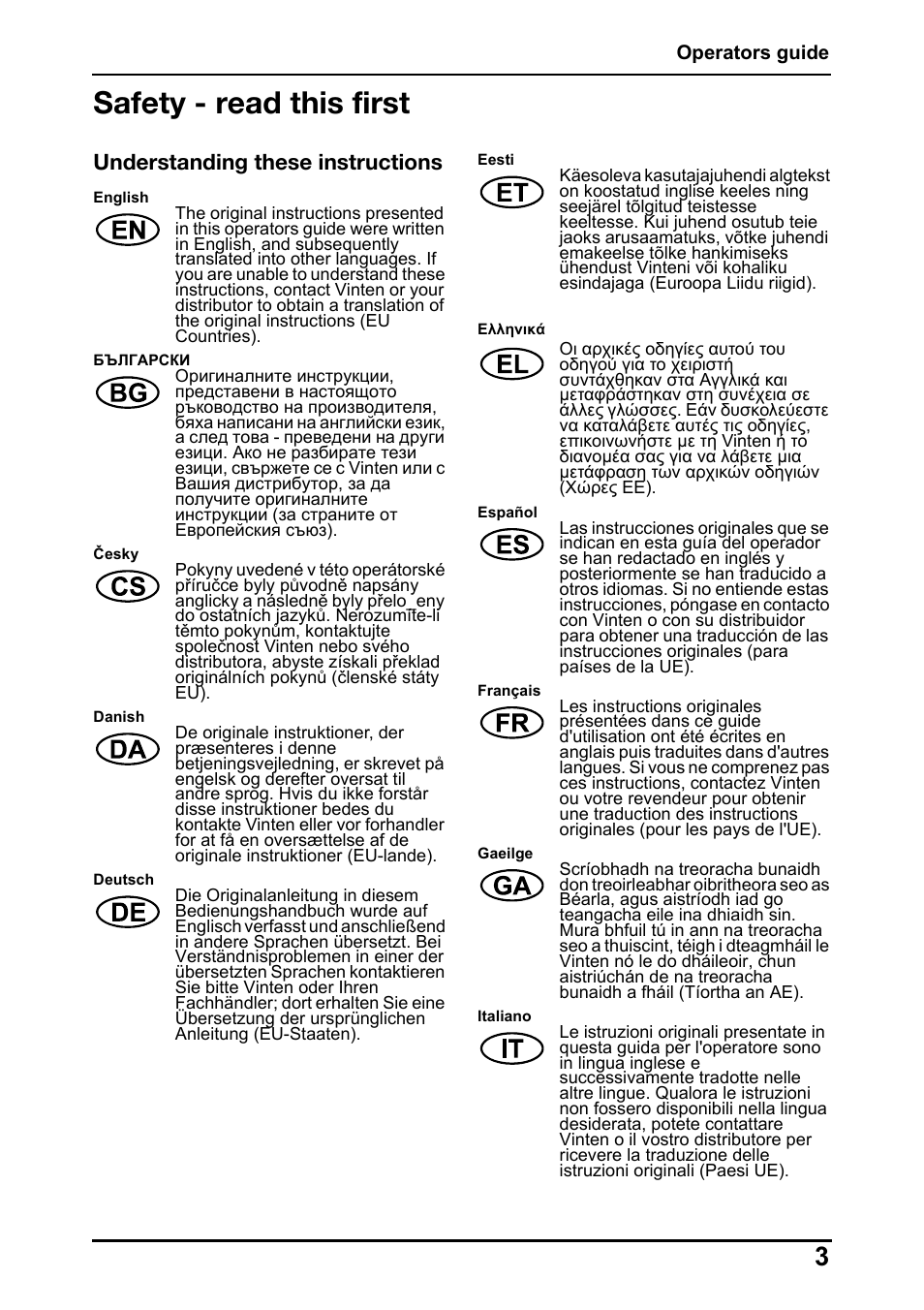 Safety - read this first, Understanding these instructions | Vinten Radamec HS-102P Pan & Tilt Head User Manual | Page 4 / 30