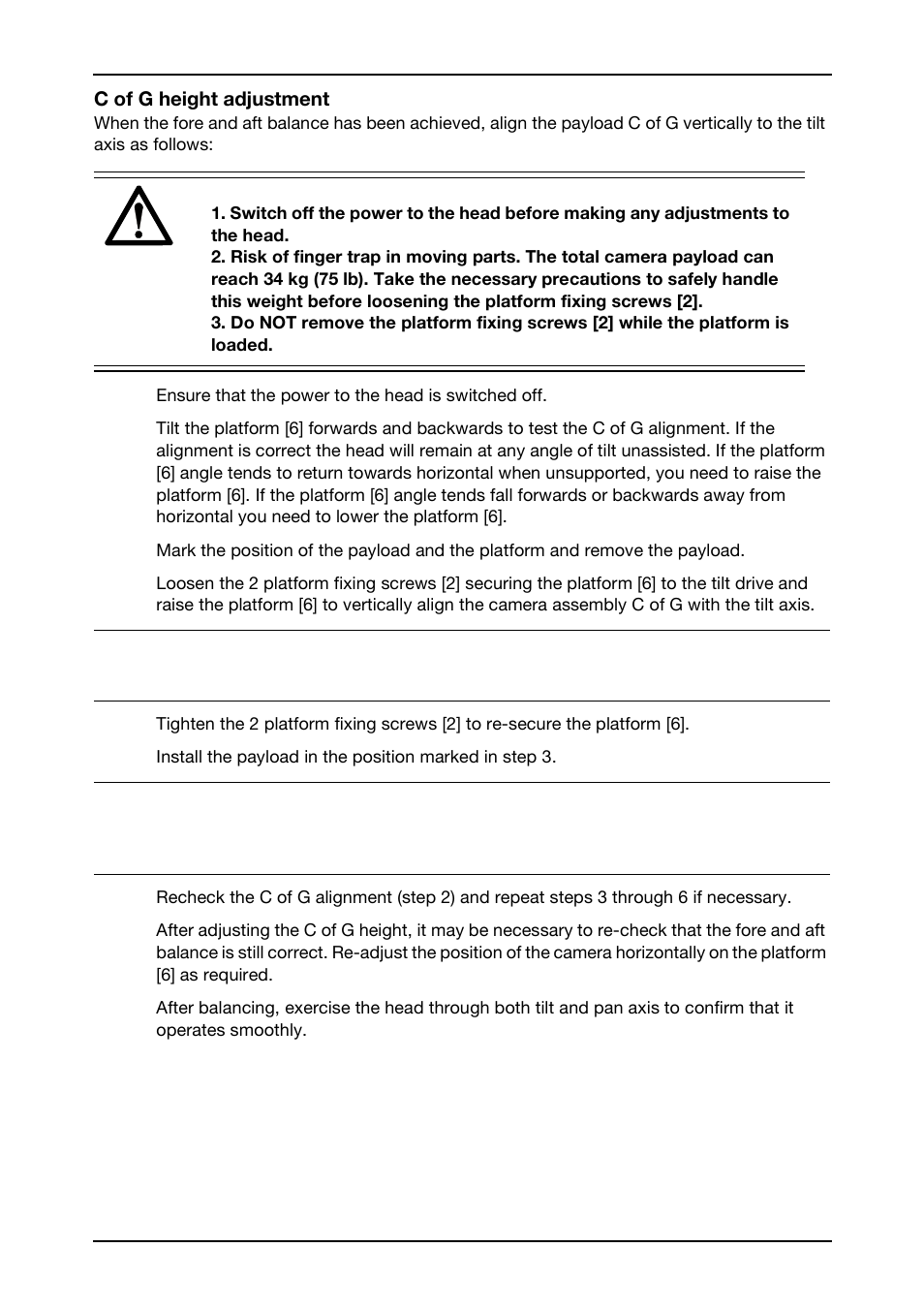 Vinten Radamec HS-105P Pan & Tilt Head User Manual | Page 25 / 28